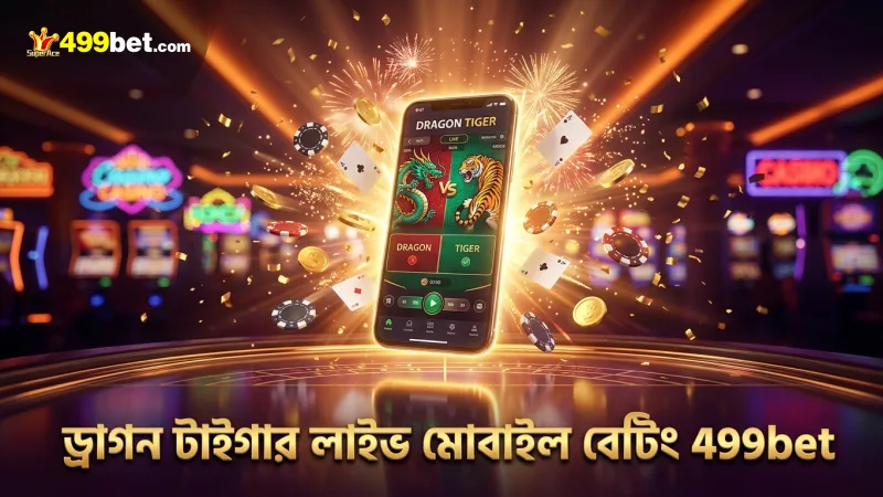 মোবাইল থেকে ড্রাগন টাইগার লাইভের বেটিং ইন্টারফেস সহজ ও ব্যবহারবান্ধব