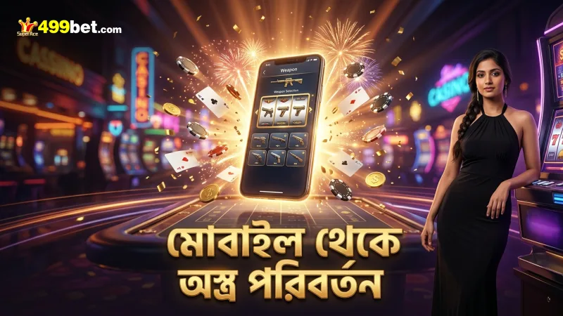 মোবাইল থেকে দ্রুত অস্ত্র পরিবর্তন সুবিধাজনক।