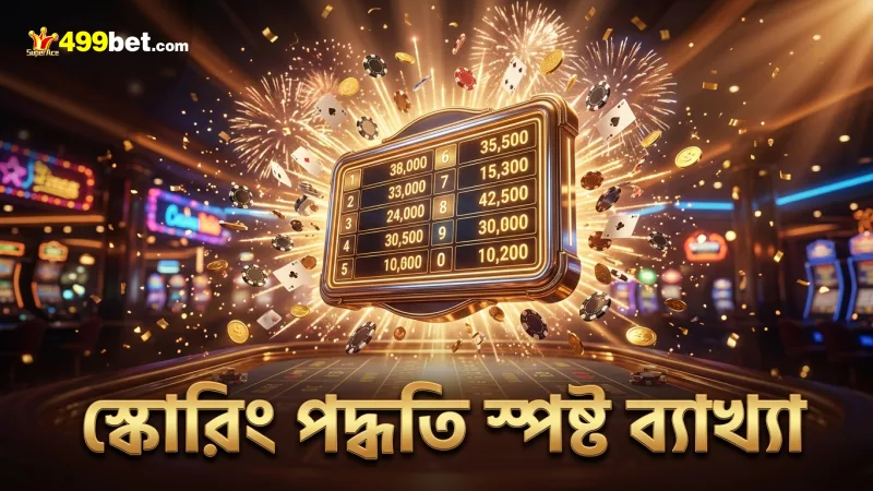 স্কোরিং পদ্ধতির মাধ্যমে খেলায় স্পষ্ট ফলাফল নির্ধারণ হয়